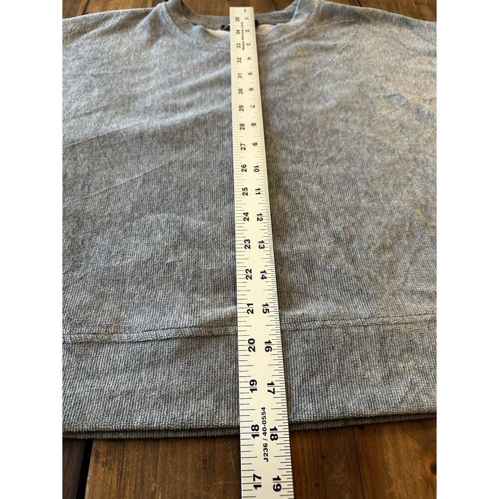Zara Womens Cropped Sweater Knit Gray Pullover Ribbed Size Small - Picture 8 of 9